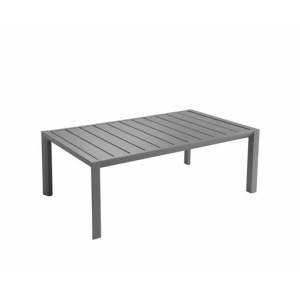 Table Basse Rectangulaire 100 x 60 cm Gris Platinium Sunset Grosfillex Table Basse Rectangulaire 100 x 60 cm Gris Platinium Sunset Grosfillex
