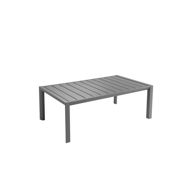 Table Basse Rectangulaire 100 x 60 cm Gris Platinium Sunset Grosfillex