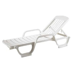 Bain de Soleil en Résine Blanc Miami Grosfillex Bain de Soleil en Résine Blanc Miami Grosfillex