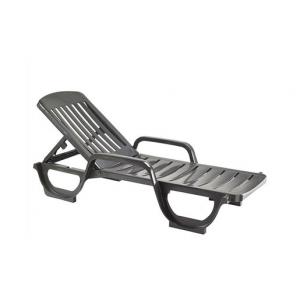 Bain de Soleil en Résine Anthracite Miami Grosfillex Bain de Soleil en Résine Anthracite Miami Grosfillex