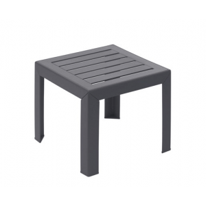 Table Basse en Résine 40 x 40 cm Anthracite Miami Grosfillex