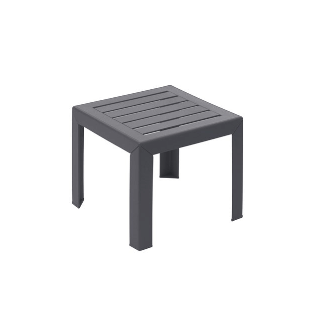 Table Basse en Résine 40 x 40 cm Anthracite Miami Grosfillex