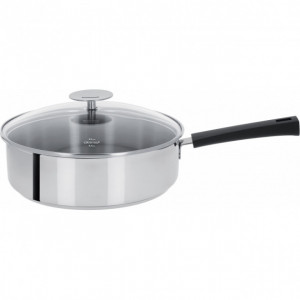 Sauteuse Mutine Ø 24 cm Manche Fixe Anti-Adhésive Inox Cristel