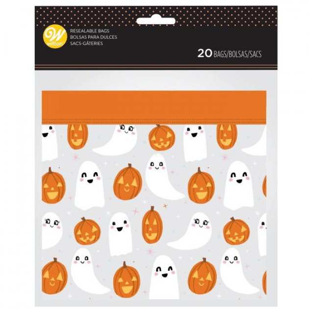 Sachet Bonbon Fantôme Halloween Wilton (x20) : achat, vente