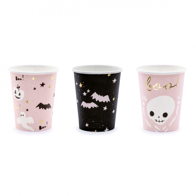 Set de 3 Gobelets Halloween en Papier PartyDéco (x2)