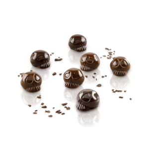 Moule Chocolat Tête de Mort Halloween 12 Empreintes Silikomart Moule Chocolat Tête de Mort Halloween 12 Empreintes Silikomart