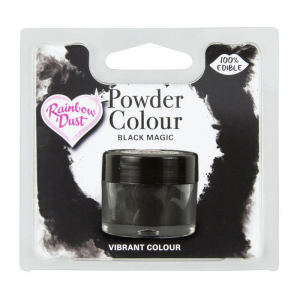 Colorant Alimentaire Noir en Poudre Black Magic 2 g Rainbow Dust Colorant Alimentaire Noir en Poudre Black Magic 2 g Rainbow Dust