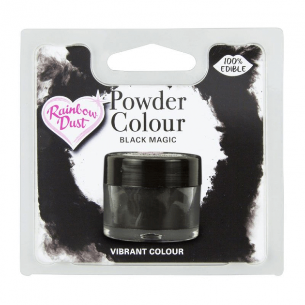 Colorant Alimentaire Noir en Poudre Black Magic 2 g Rainbow Dust