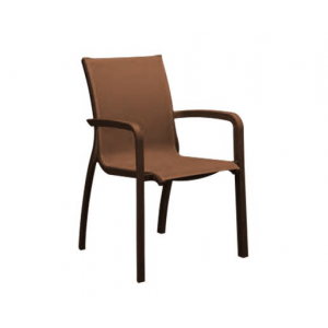 Fauteuil d'extérieur Bronze et Toile Cognac Sunset Grosfillex Fauteuil d'extérieur Bronze et Toile Cognac Sunset Grosfillex