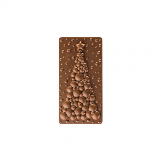 Moule Tablette Chocolat Sapin Bubble 15,4 x 7,7 cm Pavoni