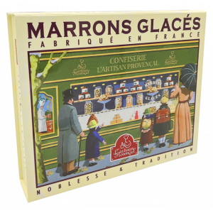 Coffret 16 Marrons Glacés Papier Doré 270 g Pellorce & Jullien