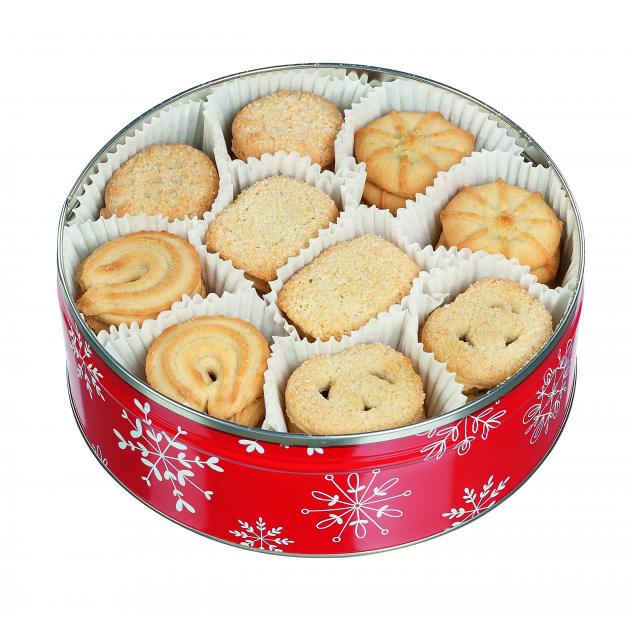Boîte en Métal Rouge Biscuit de Noël 400 g Hamlet Boîte en Métal Rouge Biscuit de Noël 400 g Hamlet