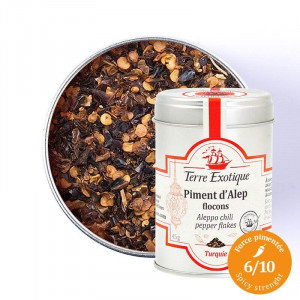 Flocons de Piment d'Alep 45 g Terre Exotique Flocons de Piment d'Alep 45 g Terre Exotique