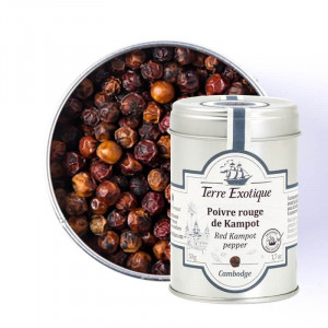 Poivre Rouge de Kampot 50 g Terre Exotique Poivre Rouge de Kampot 50 g Terre Exotique