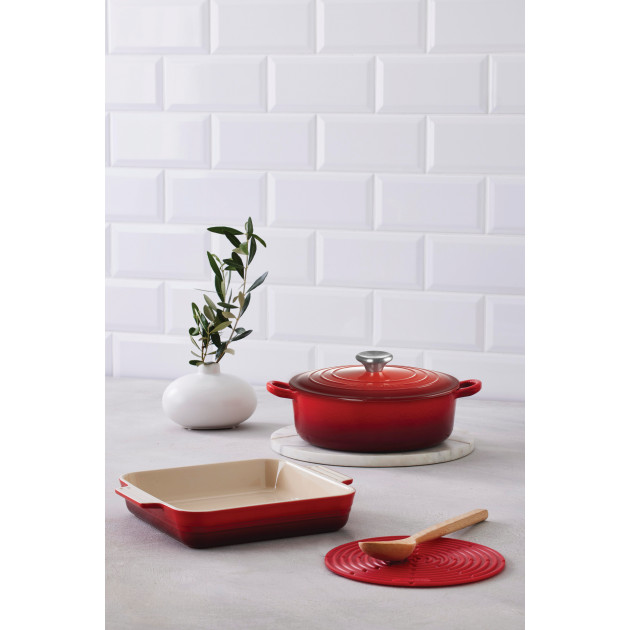 Cocotte 4,2 L, plat carré 1,8 L, dessous de plat 20 cm 