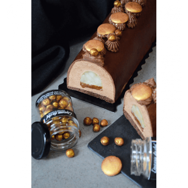 Palets Chocolat Blanc Dorés Décoratives 40 g L'Epicerie du chef : achat,  vente - Cuisine Addict