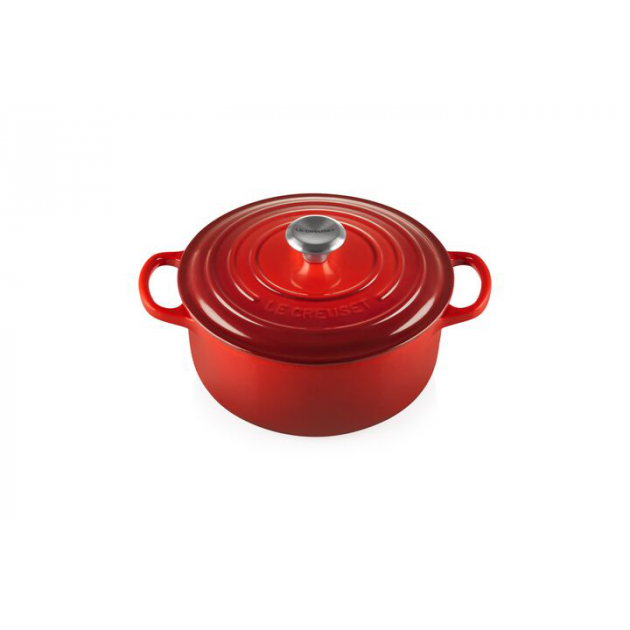 Le Creuset Cocotte Ronde 20 cm Cerise Fonte - Le Creuset Signature