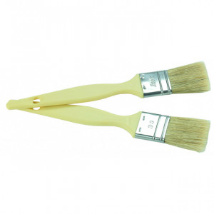 Pinceau Plat Poils Longs 2,5 cm Manche Plastique Pinceau Plat Poils Longs 2,5 cm Manche Plastique