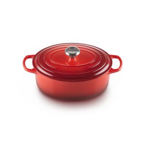 Cocotte en Fonte Ovale 31 cm Cerise Le Creuset Signature Cocotte en Fonte Ovale 31 cm Cerise Le Creuset Signature