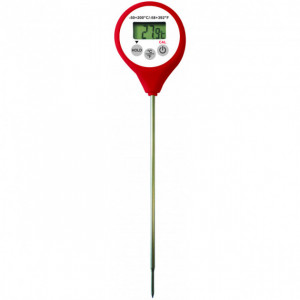 Thermomètre Digital étanche à sonde HACCP rouge -50°C à +200°C Thermomètre Digital étanche à sonde HACCP rouge -50°C à +200°C
