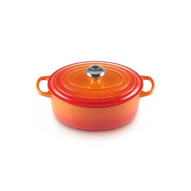 Cocotte en fonte Ovale 40 cm Volcanique Le Creuset Signature