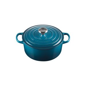 Cocotte en fonte Ronde 24 cm Deep Teal Le Creuset Signature Cocotte en fonte Ronde 24 cm Deep Teal Le Creuset Signature