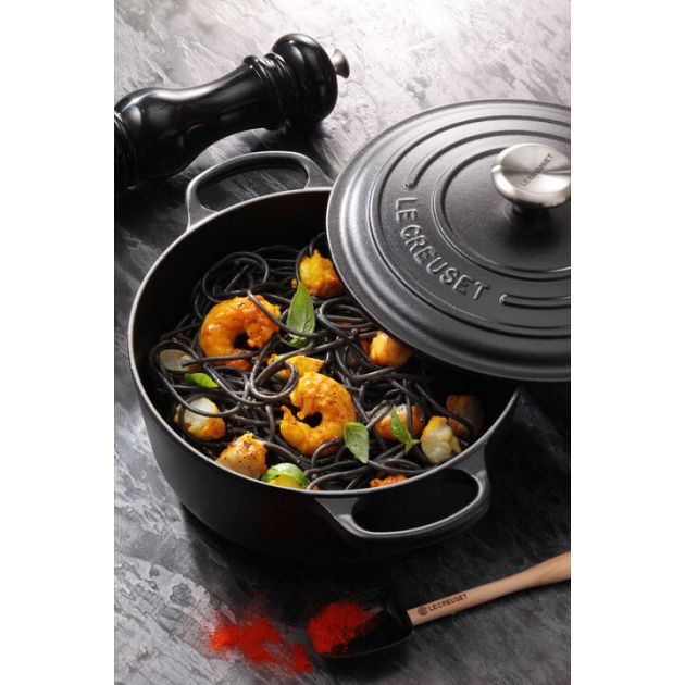 Cocotte en fonte Ronde 28 cm Noir mat Le Creuset Signature Cocottes en fonte couleur Noire
