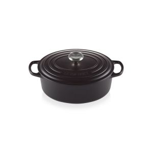 Cocotte en fonte Ovale 27 cm Noir Mat Le Creuset Signature Cocotte en fonte Ovale 27 cm Noir Mat Le Creuset Signature
