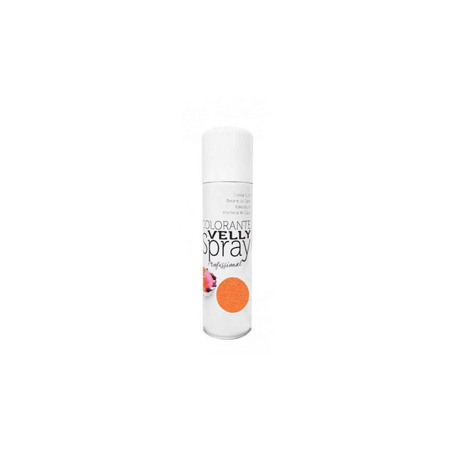 Spray Velours Orange 250 ml Colorant Alimentaire Velly Spray Pro