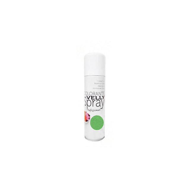 Spray Velours Vert 250 ml Colorant Alimentaire Velly Spray Pro