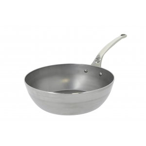 Poêle à paëlla minérale inox avec anses De Buyer 32cm