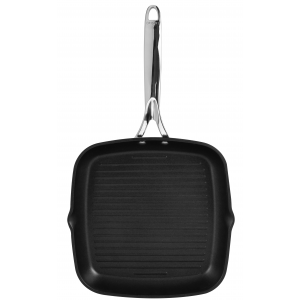 Grill Carré Castel'Pro 28 cm Poignée Fixe Ultralu Cristel