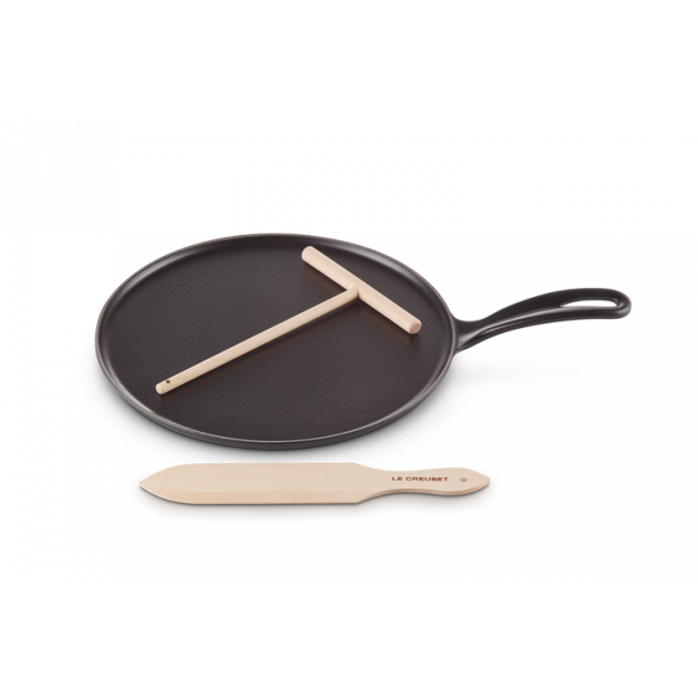 Poêle à Crêpes avec Spatule & Râteau Le Creuset Poêle à Crêpes avec Spatule & Râteau Le Creuset