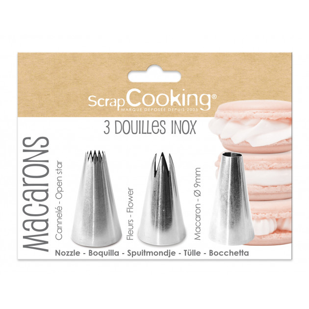 3 Douilles Pâtissières pour Macarons Scrapcooking