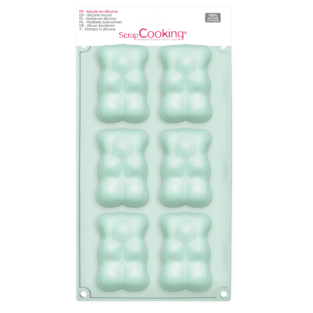 Moule Silicone Ourson 6 Empreintes ScrapCooking