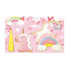 Lot de 4 Emporte-Pièces Licorne Scrapcooking Lot de 4 Emporte-Pièces Licorne Scrapcooking