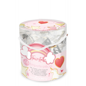 Seau 16 Emporte-Pièces Thème Licorne Fairytale Scrapcooking Seau 16 Emporte-Pièces Thème Licorne Fairytale Scrapcooking