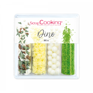 4 Décors en Sucre Dino Mix 61 g Scrapcooking 4 Décors en Sucre Dino Mix 61 g Scrapcooking