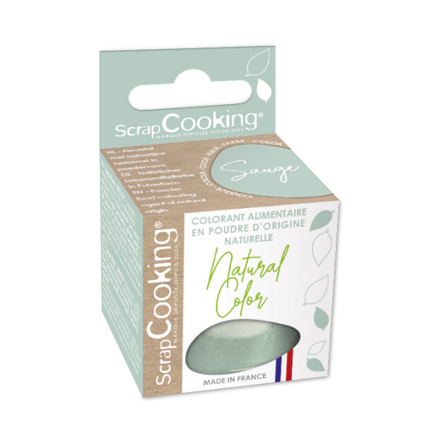 Colorant Alimentaire Naturel Vert Sauge 10 g Scrapcooking