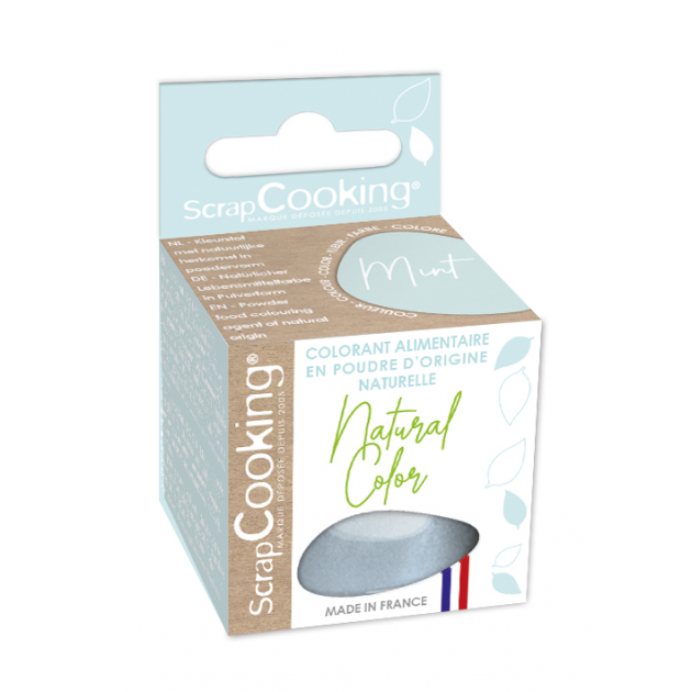 Colorant Alimentaire Naturel Bleu Mint 10 g Scrapcooking