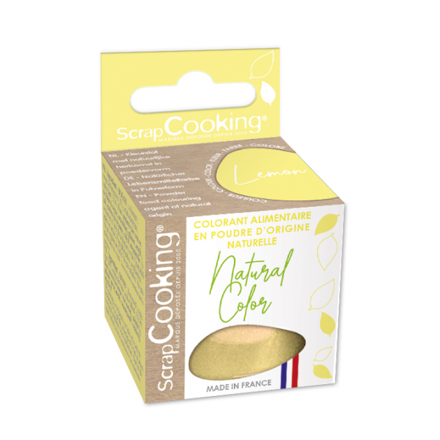 Colorant Alimentaire Naturel Jaune Lemon 10 g Scrapcooking