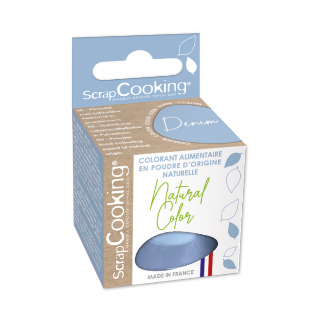 Colorant Alimentaire Naturel Bleu Denim 10 g Scrapcooking