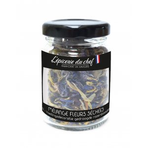 Pot de mélange de fleurs séchées 3,5 g L'Epicerie du chef Pot de mélange de fleurs séchées 3,5 g L'Epicerie du chef