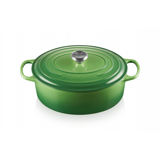 Cocotte en Fonte Ovale 31 cm Bamboo Le Creuset Signature