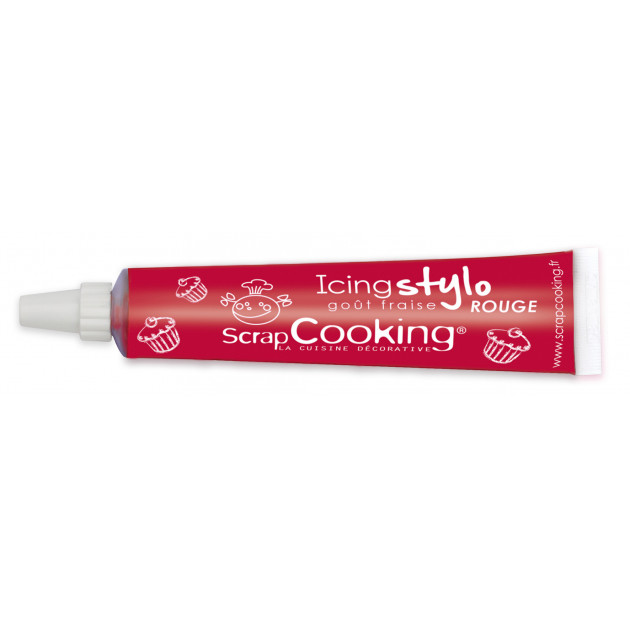 DLUO Courte Stylo Glaçage Rouge goût fraise