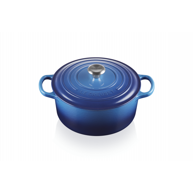 Cocotte en Fonte Ronde 22 cm Tradition Azur Le Creuset