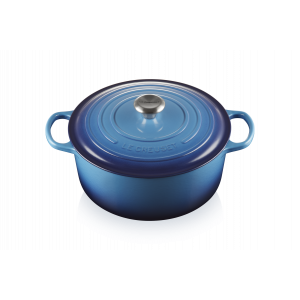 Cocotte en Fonte Ronde 28 cm Signature Azur Le Creuset