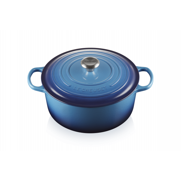 Cocotte en Fonte Ronde 28 cm Signature Azur Le Creuset