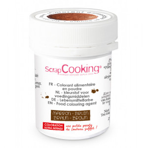 Colorant Alimentaire en Poudre Marron 5g Scrapcooking Colorant Alimentaire en Poudre Marron 5g Scrapcooking