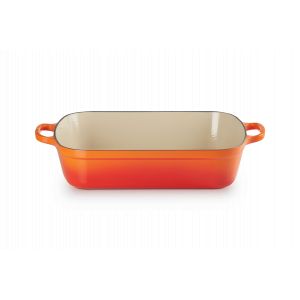 Plat Rectangulaire en Fonte 37 cm Volcanique Le Creuset Plat Rectangulaire en Fonte 37 cm Volcanique Le Creuset